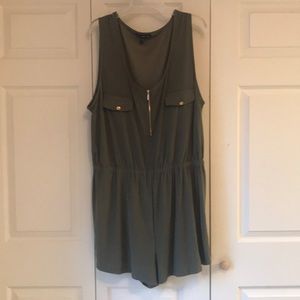 Olive green romper